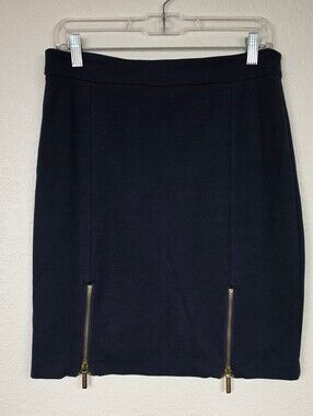 Michael Kors Black Zipper Skirt